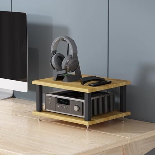 Mueble hifi Mueble tocadiscos Mueble habitacion equipo de musica for Amplificadores de Parlantes, Armario estéreo moderno,Armario de almacenamiento de medios para cine en casa, audio y video(Light wal