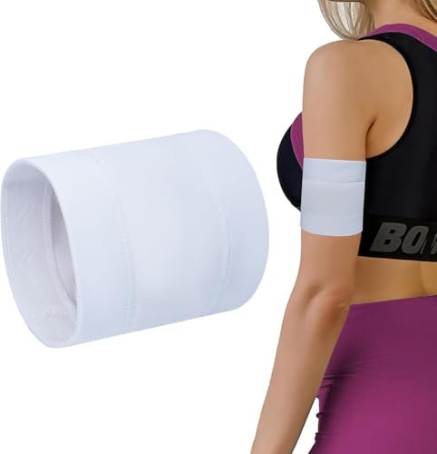 OCPO HOME Diabetischer Sensor Armband, Diabetes-Insulin-Armband für Freestyle Libre Medtronic Omnipod Dexcom Sensor, Waschbar, Wiederverwendbar, M (Weiß)