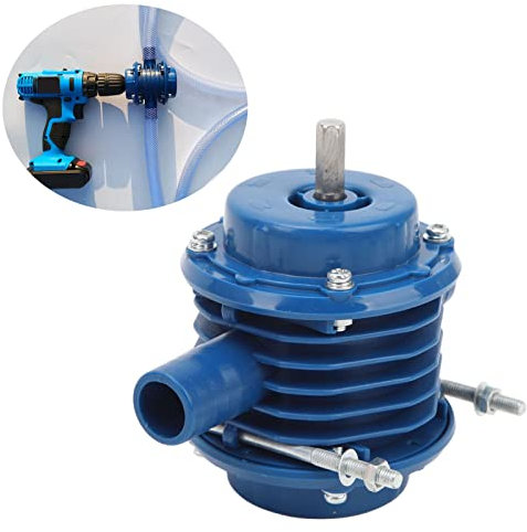 Mikro Wasserpumpe, Selbstansaugende Mini Pumpe Hochleistungs Elektro Zentrifugalpumpe Hand Bohrmaschine Wasserpumpe für die Gartenbewässerung Ölablass Hinzufügen Öl