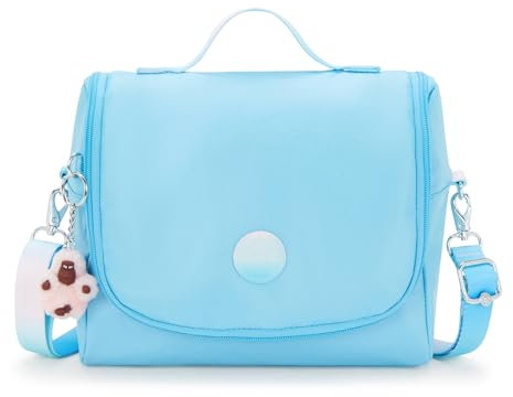 Kipling Nueva bolsa de almuerzo metálica Kichirou, Sea Blue Met, Talla única