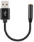 Kueohse Câble audio USB vers 3,5 mm, USB-A vers prise jack 3,5 mm, carte son stéréo externe, adaptateur de son pour casque et microphone, noir