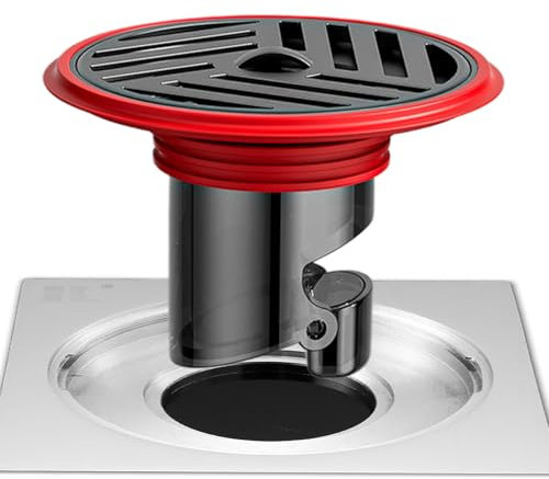 Tappo Doccia - Anti-Odore Anti-Ritorno Tubo Inox per Pavimento,Tappo Vasca per Bagno Lavanderia Casa Seminterrato