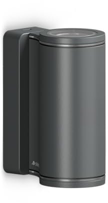 Steinel LED Außenwandleuchte L 940, inkl. GU10 LEDs, UP-/Downlight Wandleuchte außen, 3000 K warmweiß, Aluminium, Anthrazit