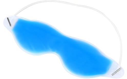 Ipetboom Kühlende Gel Augenmaske Blau mit Kryogener Flüssigkeit Therapeutische Eisaugenmaske gegen Migräne Wiederverwendbare Schlaf und Entspannungsmaske