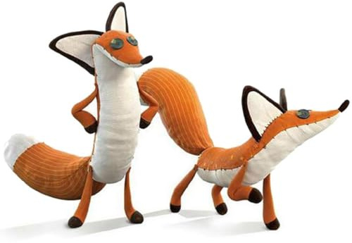 zingking Der Kleine Prinz, Cartoon-Fuchs, Puppe, Fuchs, Kuscheltiere, Plüschtiere für Babys, Geburtstagsgeschenke, Zweiteilig (40 + 60 cm)