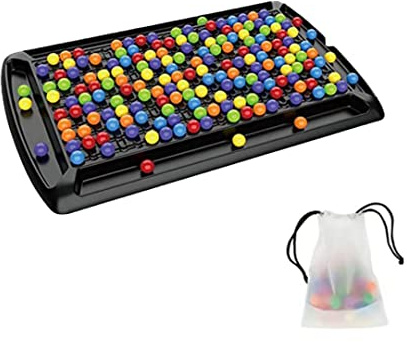 Rainbow Ball Elimination Brettspiel, interaktives Perlenschach-Puzzlespielzeug für Kinder und Familienstrategiespiele