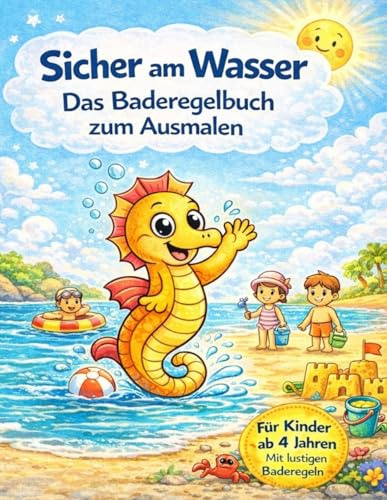 Sicher am Wasser Malbuch