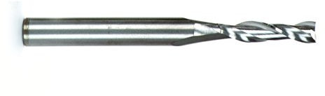 5mm Solid-Carbide Up-Cut Spiral Router Bit, 5mm Diameter, 5/8 Cut Length, 1/4 Shank