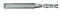 5mm Solid-Carbide Up-Cut Spiral Router Bit, 5mm Diameter, 5/8 Cut Length, 1/4 Shank
