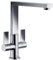 Franke Chrome Twin Lever Quarter Turn Kitchen Mixer Tap - Bern