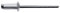 Gesipa Blindniete Alu/Stahl 6 x 20 Flachrundkopf mm, 250 Stück, (1454065) Blindniettechnik, Grau