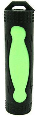 2 x Protective Silicone Sleeves for 18650 Batteries (Black)
