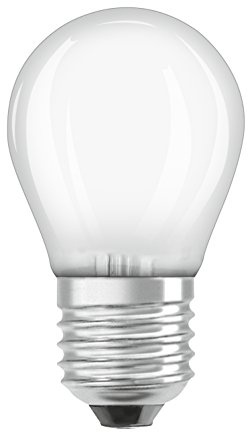 Osram Drop Shape Star Classic P LED Lamp, Glass, Warm White, E27, 2.8 W