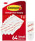 Command Small Refill Hanging Wall Hook Adhesive Strips, No Tools Removable - 64 White Strips