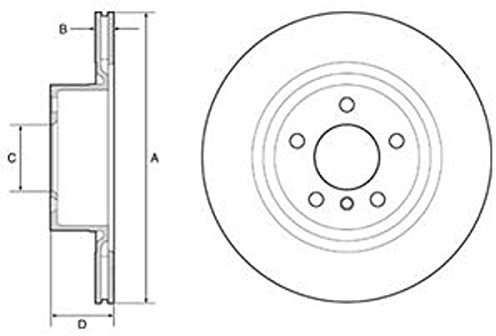 Bremsscheibe - Delphi BG4644C