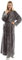 Dressing Gown Women Full Length Robe Plus Size Fleece Winter Warm Bathrobe, UK8-10(label M), Grey