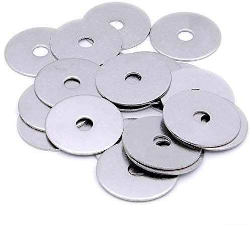 M6 (6 mm x 50 mm) Rondelles de réparation plates (grand diamètre extérieur) – Acier inoxydable (A2) (lot de 10)