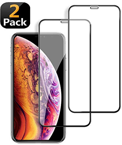 Panzerglas für iPhone XS MAX (2 Stück),3D Vollständigen A Härtegrad,Anti-Kratzen,Anti- Freundllich,Perfekt Schutzfolie für iPhone XS MAX