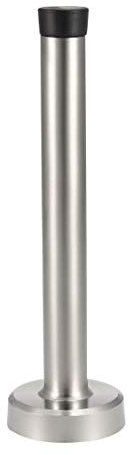 sourcing map Door Stopper Stop Sound Dampening Rubber Bumper Wall Protector Mount 201 Stainless Steel with Screws 150mm Height