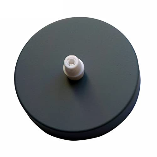 Deckenrosette mit Stoffkabel, 1 Punkt, Grau