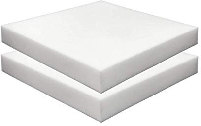 Foamma (Lot de 2 Coussins de Chaise carrés en Mousse Haute densité 5,1 x 50,8 x 50,8 cm pour chaises de Salle à Manger, Coussin de siège de Fauteuil Roulant