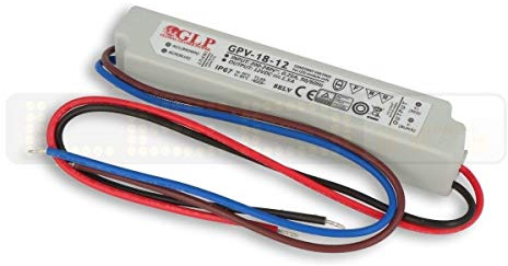 LED Trafo 18W 1,5A 12V Netzteil IP67 Wasserdicht Transformator Treiber für LED Leuchtmittel Beleuchtung