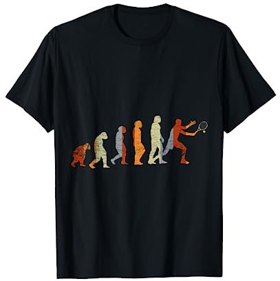 Tennisspieler Geschenk Sport Herren Damen Evolution Tennis T-Shirt