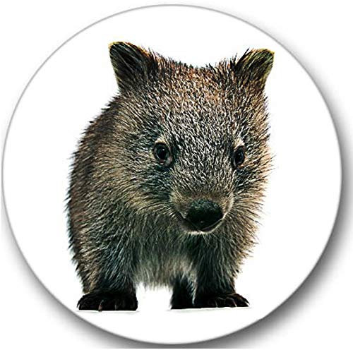 Sticker-Designs 10cm! Klebe-Folie Wetterfest Made-IN-Germany Wombat No759 rund/weißer Hintergrund! UV&Waschanlagenfest Auto-Aufkleber Profi-Qualität!