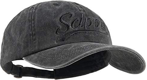 SCIPPIS Herren & Damen Basecap Baseball Schildmütze Snapback Kappe Mütze Cap Schriftzug« Schwarz