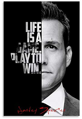 GUOTING Poster aus der TV-Serie Harvey Specter Zitate auf Leinwand, modernes Büro, Familie, Schlafzimmer, dekorative Poster, Geschenk, Wanddekoration, Gemälde, Poster