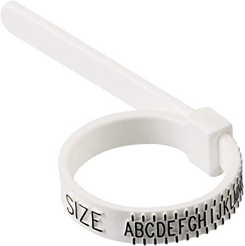 MantraRaj Plastic Measurer Ring Sizer for Men and Women Engagement Perfect for Measuring Your Finger Sizes Ring Gauge Measuring Tool Belt
