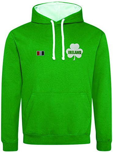 Irland Rugby-Team Six Nations Hoodie – Uni-Pullover Sweatshirt – nicht-offizielle Fanausrüstung für Rugby-Fans – bequeme und warme Bekleidung für Six Nations Turnier, grün, M
