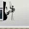 QIANGTOU Klettern Wandtattoo Kletterer Vinyl Aufkleber Berge Wandschild Klettern Poster Sport Wand Kunst Geschenk Schablone Schlafzimmer 34x57cm