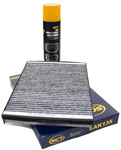 Mannol SAK135 Filtre d'habitacle + nettoyant pour climatisation 520 ml