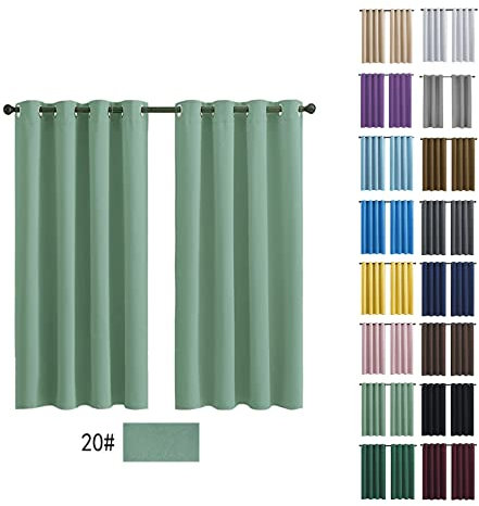 Fliegengitter Wohnzimmer Vorhang Vorhang Verdunkelung Verdunkelnd Hochwertige Qualität Kälteschutz für Wohnzimmer Schlafzimmer Küche - 260x270cm (Gras-Grün)