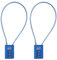 SISAV 3 Digit Cable Combination Lock 12 inches Cable for School Gym Locker,Filing Cabinets,Helmet,Toolbox,Luggage Suitcase,knapsack,Blue 2Pack