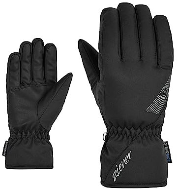 Ziener Damen KORENA Ski-Handschuhe/Wintersport | wasserdicht, atmungsaktiv, Black, 7,5