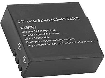 3.7 Li ION Batterie 3.33Wh 3.7V Lithium ION Batterie Noir 3.7V 900Mah Batterie Originale Sport Caméra Batteries pour Sj4000 Sj5000 M10 Caméra