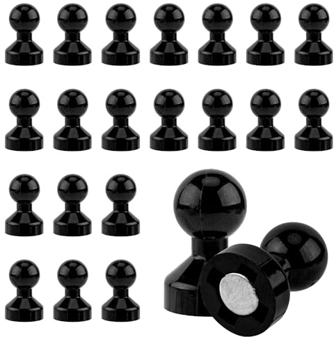 50 Stück Magnetic Push Pins, Schwarze Kartenmagnete Verpackt In Einer Box Wiederverwendbar Starke Pinnwand Magnete für Klassenzimmer, Kühlschrank, Büro