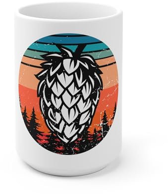 Teegarb Letter Blanket Taza de cerámica blanca para amantes de la cerveza, 443 ml, color blanco