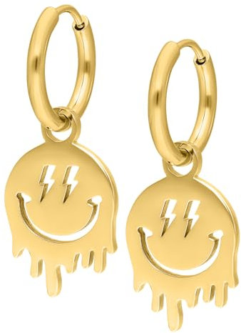 Wildcat Little Smiley Hoops Gold onesize
