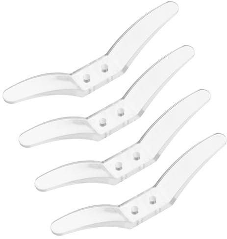 GOOHOCHY Ganci Per Tende a Rullo Senza Forare Supporto Per Cordino Per Tende in Materiale Pom Morsetto Francese Per Fissaggio Sicuro Set Da 4 Pezzi