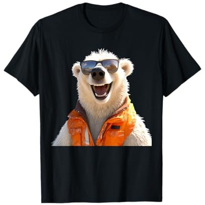 Eisbär Mit Sonnenbrille Tierliebhaber Bären Süßes Eisbären T-Shirt