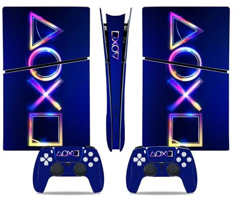 Konsolen Remote Skin Für PS5 Slim Skin Disc Edition & Für PS5 Slim Skin Digital Edition Konsole Und Controller Vinyl Cover Skins Wraps Kratzfest Kompatibel 99792 Skins Wraps Geschenk (Size : Disc Ver