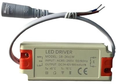 Ultradünnes LED-Downlight, isolierte Antriebsleistung, Diver-Flächenleuchte, DC-Kopf, 600 mA, Vorschaltgerät 18–24 W (Size : 18-24W(400MA))