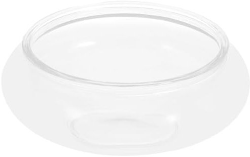 Milisten Ciotola a bolle di vetro, 15 cm, vaso in vetro per piante grasse, piante aeree idroponiche, terrario, candele galleggianti, centrotavola, piatto per caramelle