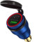 Osznmmg Aluminium 30W Cigarette Lighter Adapter Socket USB C PD 3.0 & QC 3.0 Quick Charge for DIN Motorcycle for 12V-24V Hella DIN Socket/BMW Ducati Triumph