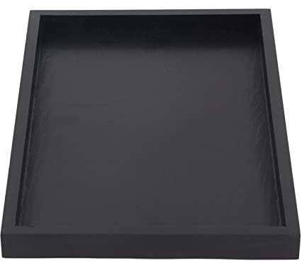 Serviertablett aus Massivholz, Modern und Elegant, Erhöhte Kanten, Leicht zu Reinigen, Vielseitige Aufbewahrung für Verschiedene Anlässe (30 * 20 * 2cm)