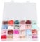 576pcs Press on Coffin Fake Nails, Multicolor Coffin Glue on Nails, Different Size Ballerina False Nails for Nail Art DIY