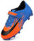 Dhinash Zapatos de Fútbol Niño Botas de Fútbol Tacos Zapatillas de Fútbol Cesped Artificial Aire Libre Zapatillas Deportivas Adolescentes Zapatos de Entrenamiento Naranja Azul Talla 30